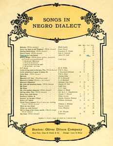 Item #08-0753 Doan ye cry ma hooney. From Songs in Negro Dialect. Albert W. Noll