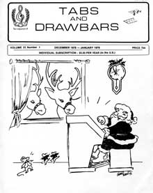 Item #08-0850 Tabs and Drawbars Magazine, v. 37 no. 1. December 1978 - January 1979. Pacific...