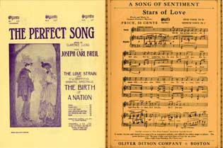Item #08-0946 Collection of vintage sheet music. Chappell De Luxe Music Co., Oliver Ditson Co Co