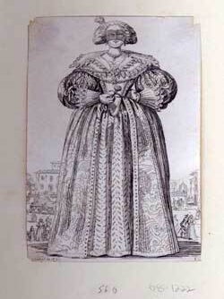 Item #08-1222 Le dame au masque. From La Noblesse series. Jacques Callot, After