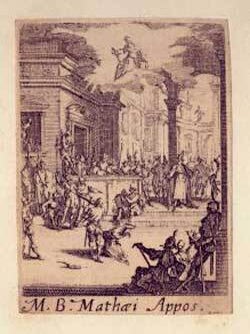 Item #08-1224 Les petits apôtres ou le martyr des Apôtres. Jacques Callot