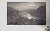 Item #08-1250 Harper's Ferry by Moonlight. Granville Perkins, R. Hinshelwood