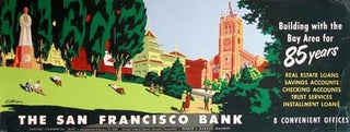 Item #08-1324 The San Francisco Bank. (with Chinatown and St. Mary's Cathedral and square.). S....