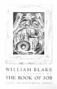 Item #08-1604 Illustrations of The Book of Job (David Goines after William Blake). William Blake,...