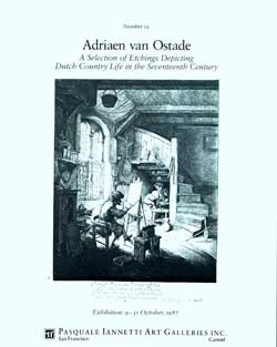 Item #08-1789 Adriaen van Ostade. A Selection of his Etchings. Pasquale Iannetti