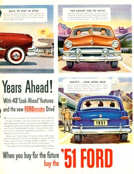 Item #10-0065 Collection of vintage Ford automobile advertisements. magazine publishers