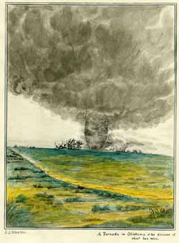 Item #10-0185 A tornado in Oklahoma at the distance of about two miles. J. J. Olawson