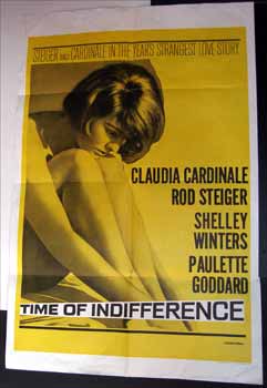 Item #10-0633 Time of Indifference. Claudia Cardinale, Rod Steiger