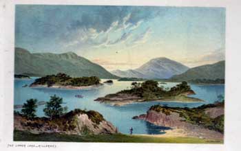 Item #10-0704 Three Scotch Landscapes: The Eagle's Nest Mountain, Glangarriff Harbour, and The Upper Lake, Killarney. T. and Sons Nelson.