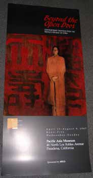 Item #10-0893 Beyond the Open Door: Contemporary Paintings from the People's Republic of China. Exhibition poster depicting Portrait of Pan Tianshou by Huang Fabang. April 15-August 9, 1987. Huang Fabang.