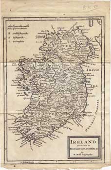 Item #11-0157 Ireland Divided into its Provinces & Counties & c. H. Moll.