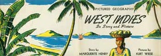 Item #11-0224 West Indies in Story and Pictures (dust jacket only). Marguerite Henry, Kurt Wiese