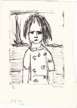 Item #11-0366 Untitled portrait of a girl. Mark Luca.