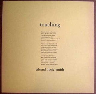 Item #11-0491 Touching. Edward Lucie-Smith
