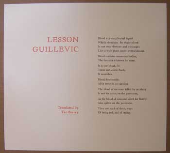 Guillevic - Lesson