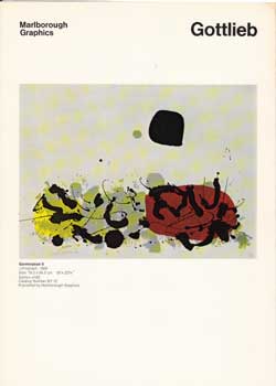 Item #11-0615 Prospectus for recent graphic works by Adolphe Gottlieb. Adolphe Gottlieb