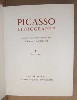 Item #11-0689 Picasso Lithographe II, 1947-1949. Fernand Mourlot