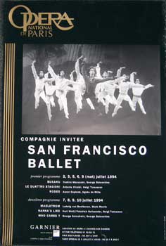 Item #11-0889 Compagnie invitee San Francisco Ballet. Opera National de Paris
