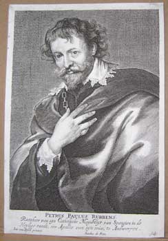Item #11-0927 Petrus Paulus Rubbens [i.e. Peter Paul Rubens]. Jacobus de Man, after Anthony Van Dyck