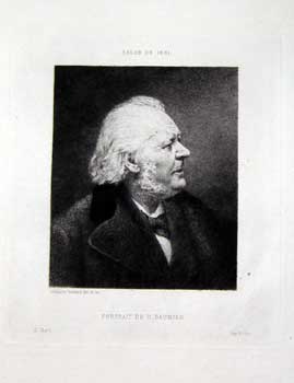 Item #11-0932 Portrait de H. Daumier. Auguste Boulard, after.