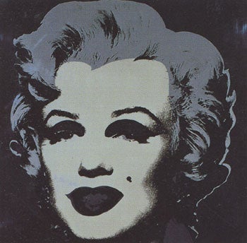 Item #11-1030 Marilyn Monroe 1967 in Black, Dark Gray and Light Gray. Andy Warhol, After.