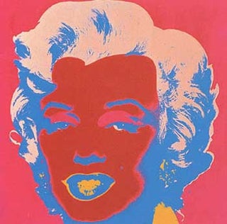 Item #11-1051 Marilyn Monroe 1967 in Crimson, Cherry, Flax Blue, Shell Pink and Apricot. Andy...
