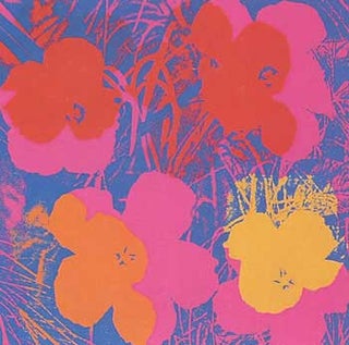 Item #11-1060 Flowers 1970 in Wisteria Blue, Carmine, Crimson, Carrot Red and Chrome Yellow. Andy...