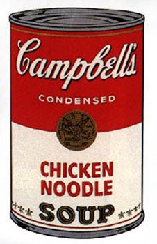 Item #11-1073 Campbell's Soup I 1968. Chicken Noodle. Andy Warhol, After