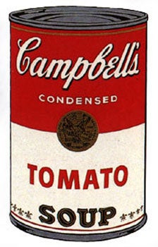 Item #11-1074 Campbell's Soup I 1968. Tomato. Andy Warhol, After.