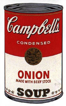 Item #11-1075 Campbell's Soup I 1968. Onion. Andy Warhol, After.