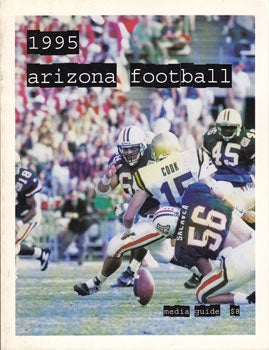 Item #11-1113 1995 Arizona Football Media Guide. Tom Duddleston, Jr