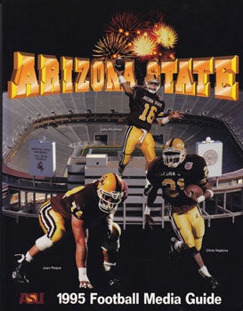 Item #11-1115 Arizona State 1995 Football Media Guide. Media Relations Office Arizona State University.
