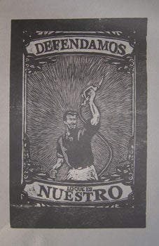 Item #11-1125 Defendamos lo que es Nuestro. Petróleo. Asamblea de Artista Revolucionarios de Oaxaca, ASARO.