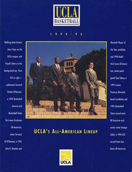 Item #11-1140 1994-95 UCLA Basketball Media Guide. UCLA Sports Information Office