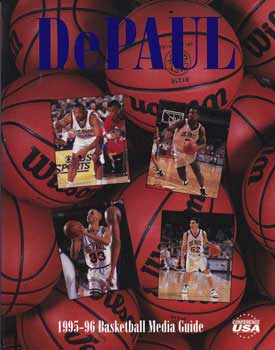 Item #11-1199 DePaul 1995-96 Basketball Media Guide. Scott Reed