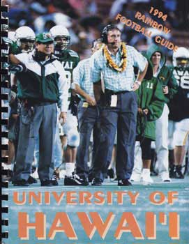 Item #11-1202 1994 University of Hawaii Football Information Guide. University of Hawaii Sports...