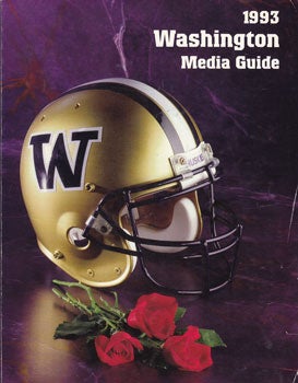 Item #11-1204 1993 University of Washington Football Media Guide. Jim Daves