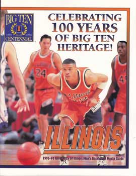 Item #11-1209 1995-96 University of Illinois Men's Basketball Media Guide. Kent Brown, Julie Dalpiaz