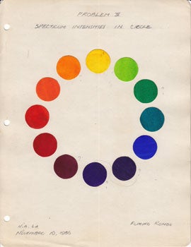 Item #12-0022 Spectrum Intensities in Circle (Problem IV). Fumiko Kondo