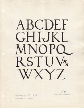 Item #12-0024 Alphabet. Fumiko Kondo