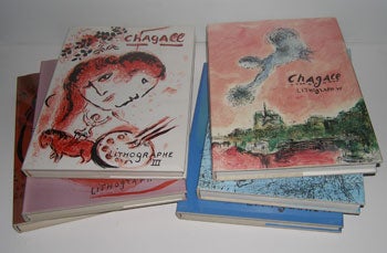 Item #12-0042 Chagall Lithograph. Vols. I-VI (Complete). Auf deutsch. Fernand Mourlot, Julien Cain, Marc Chagall.