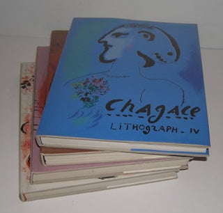 Item #12-0043 Chagall Lithograph. Vols. I-IV. Auf deutsch. Fernand Mourlot, Julien Cain, Marc...