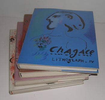 Item #12-0043 Chagall Lithograph. Vols. I-IV. Auf deutsch. Fernand Mourlot, Julien Cain, Marc Chagall.