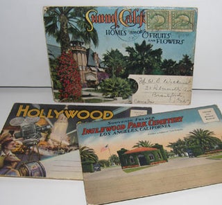 Item #12-0058 Souvenir Folders of Inglewood Park Cemetery, Hollywood, and Sunny California Homes...
