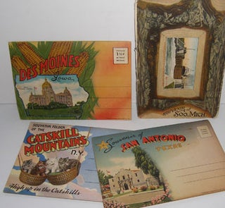 Item #12-0065 Souvenir Folders of San Antonio, Texas; Catskill Mountains, N.Y.; Des Moines, Iowa;...
