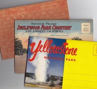 Item #12-0078 Souvenir Folders of Yellowstone National Park; Inglewood Park Cemetery, Los...