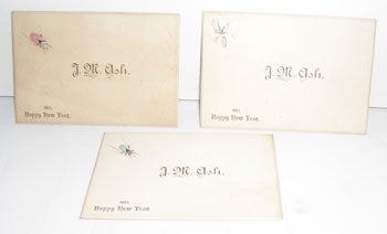 Ash, J. M. - Calling Cards for J.M. Ash, Happy New Year 1883