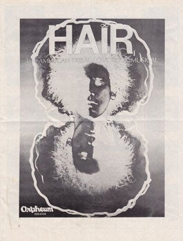 Item #12-0242 Hair: The American Tribal-Love Rock Musical, at the Orpheum Theater. Michael Butler