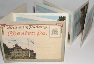 Item #12-0268 Souvenir Folder of Chester, Pennsylvania. Curt Teich, Co, Ill Chicago