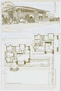Item #12-0490 Dwelling of Arthur Heurtley, 1902. Pl. XX. Frank Lloyd Wright